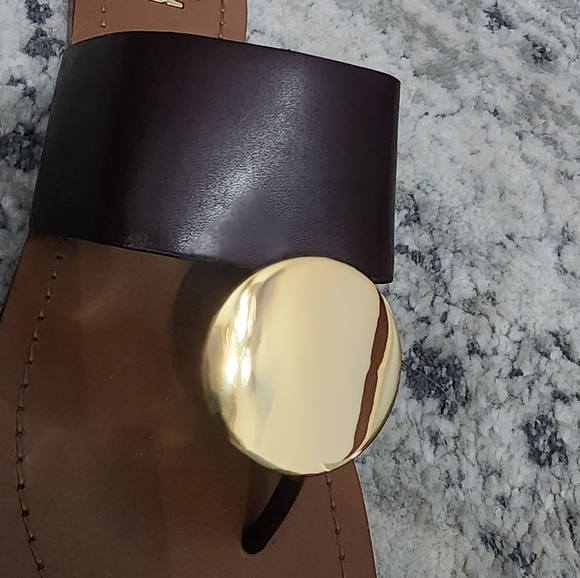 Tory Burch Patos Disk Sandal - Brown leather - Picture 5 of 9